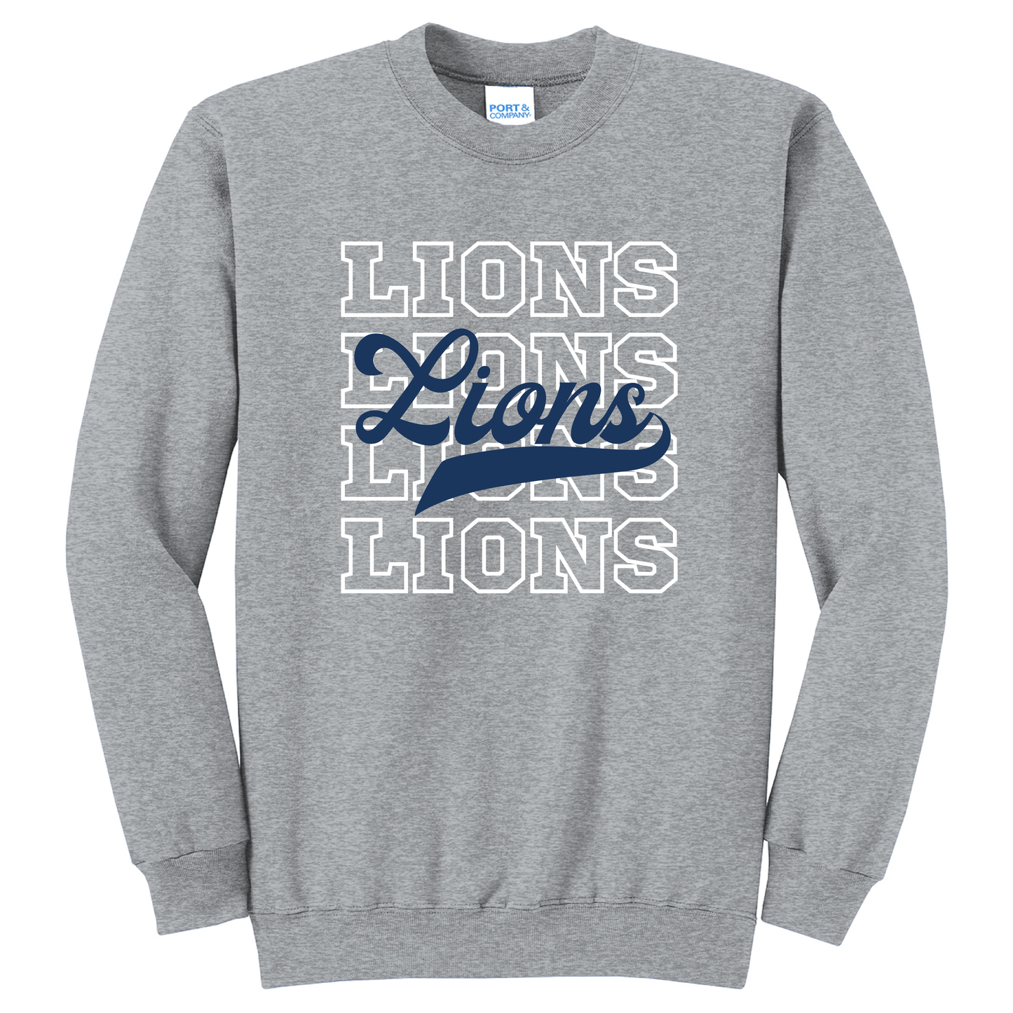 Four Lions Crewneck Sweatshirt (Gray)
