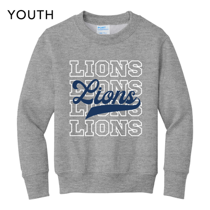 Four Lions Crewneck Sweatshirt (Gray)