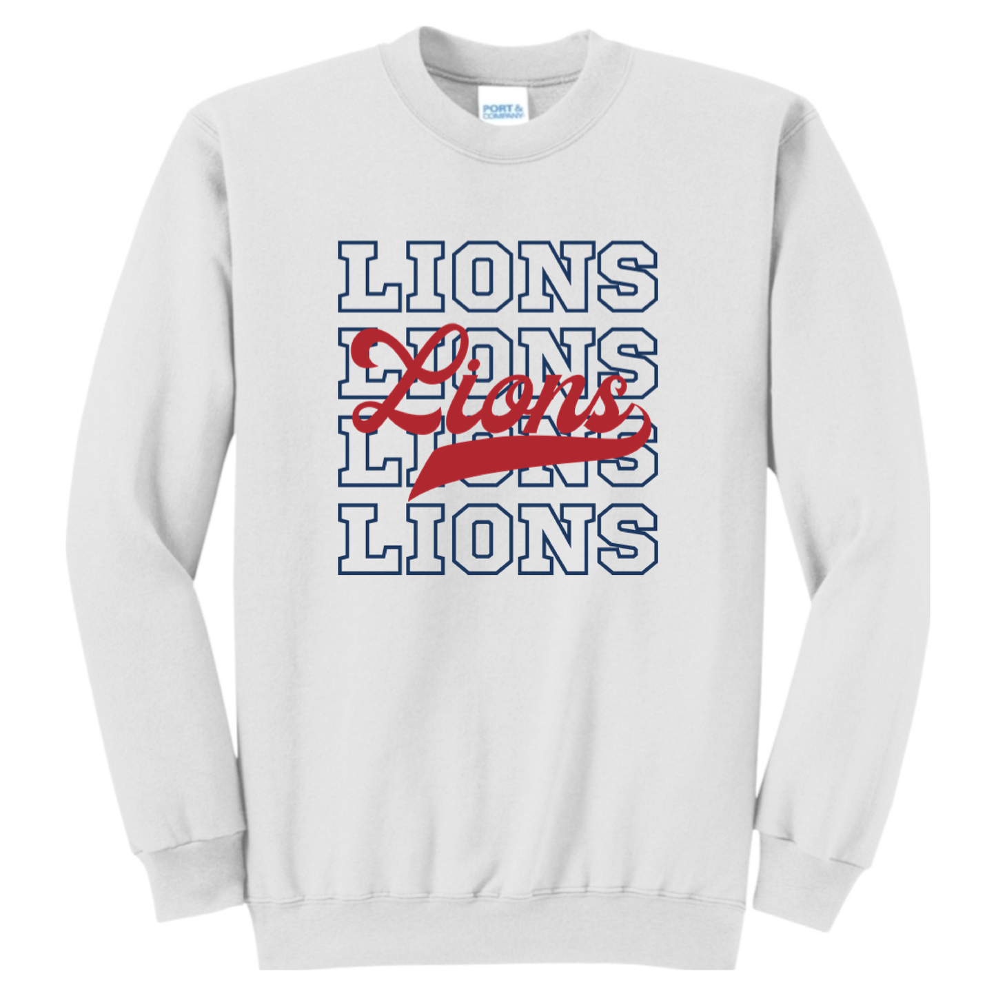 Four Lions Crewneck Sweatshirt (White)