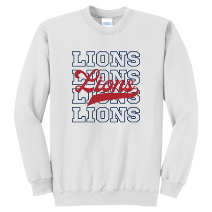 Four Lions Crewneck Sweatshirt (White)