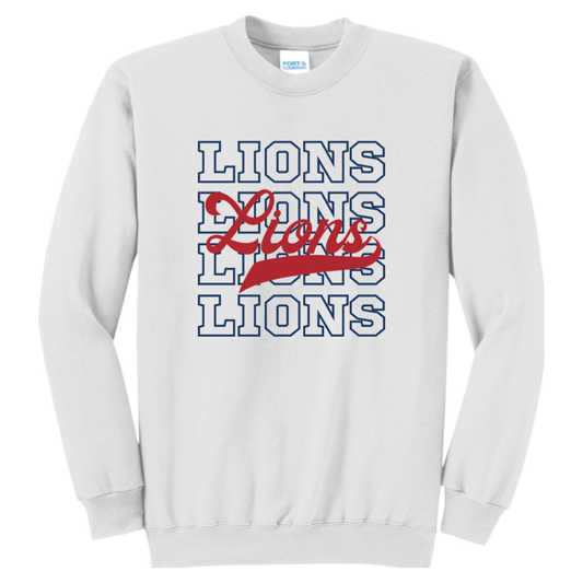 Four Lions Crewneck Sweatshirt (White)