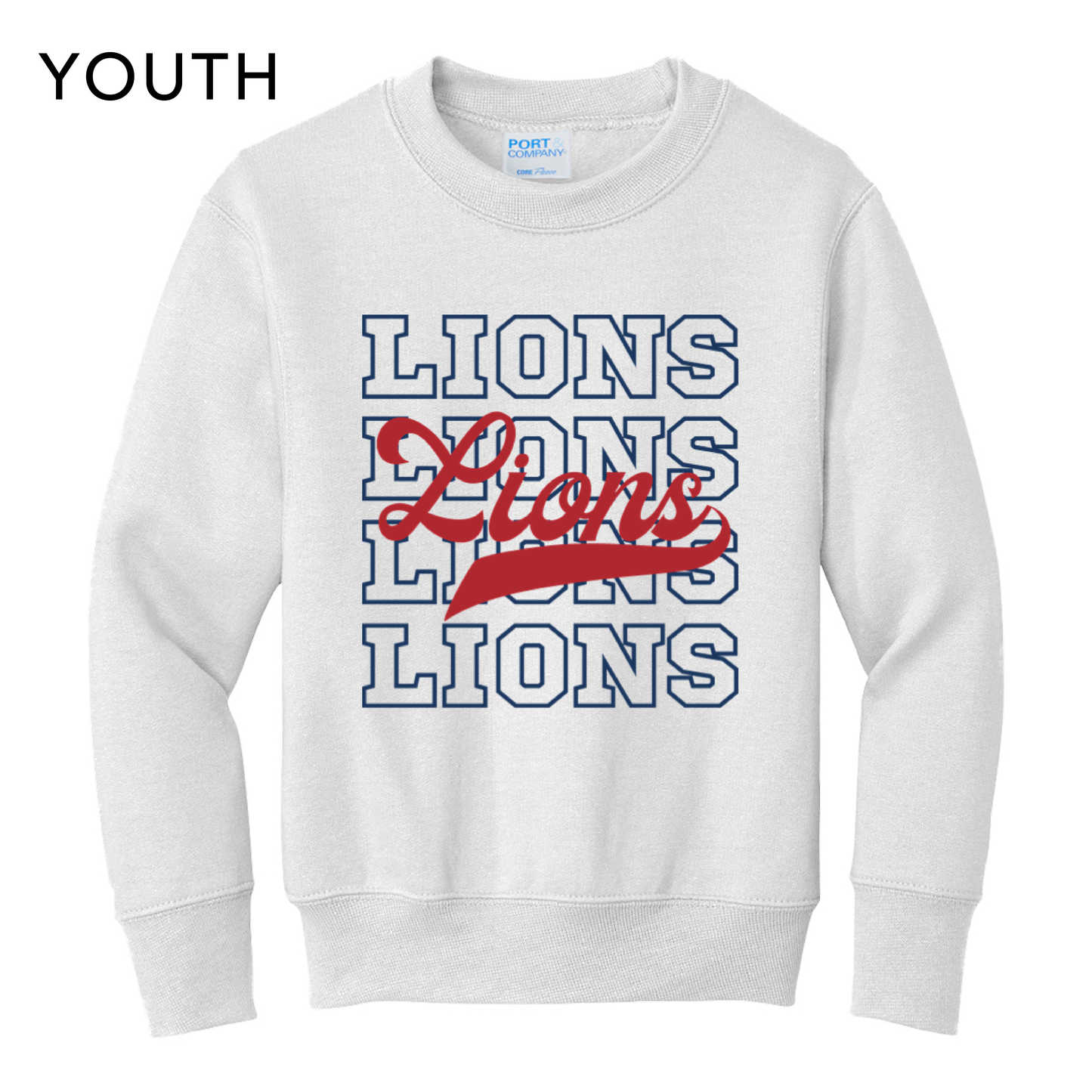 Four Lions Crewneck Sweatshirt (White)