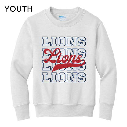 Four Lions Crewneck Sweatshirt (White)