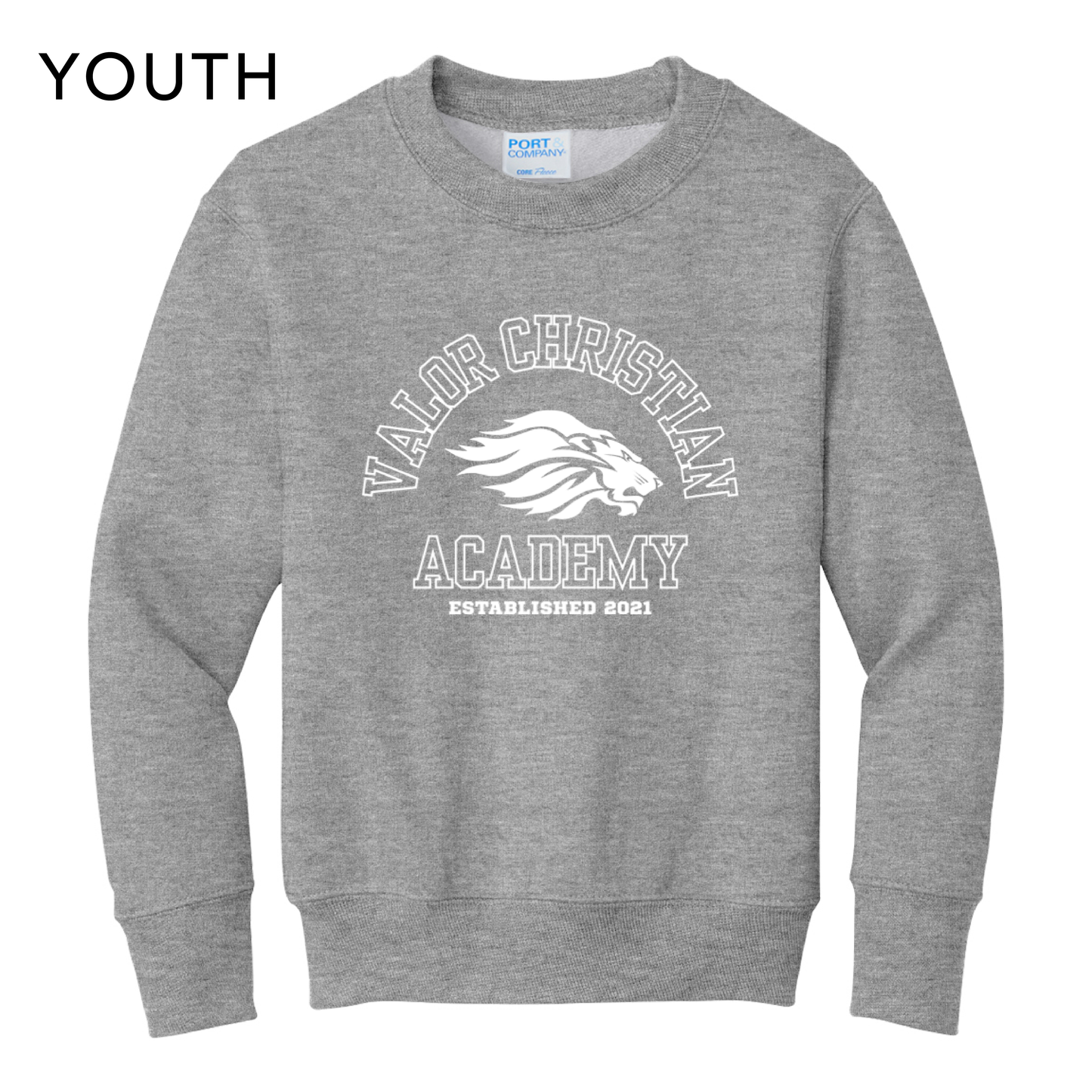 Arched Valor Crewneck Sweatshirt (Gray)