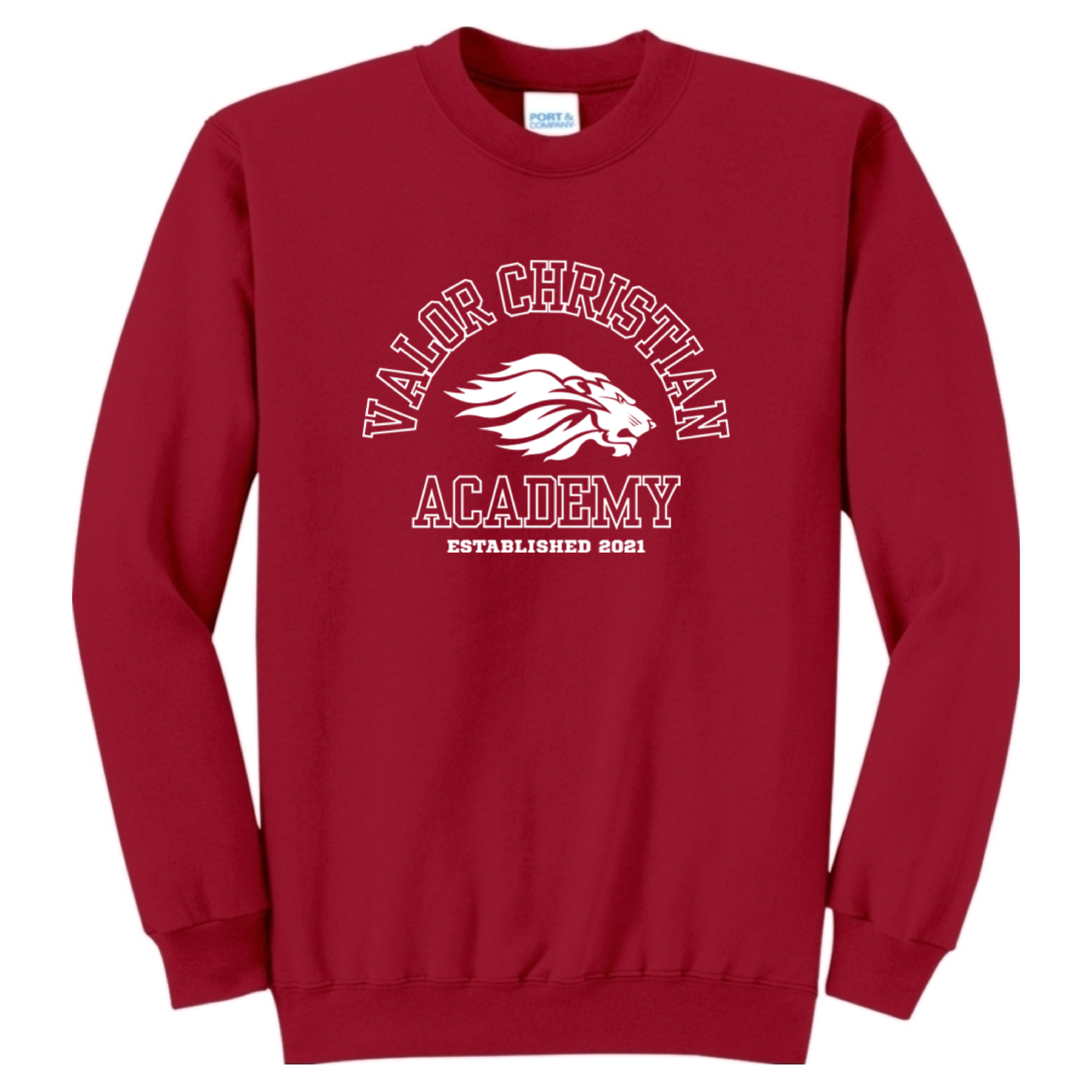 Arched Valor Crewneck Sweatshirt (Red)
