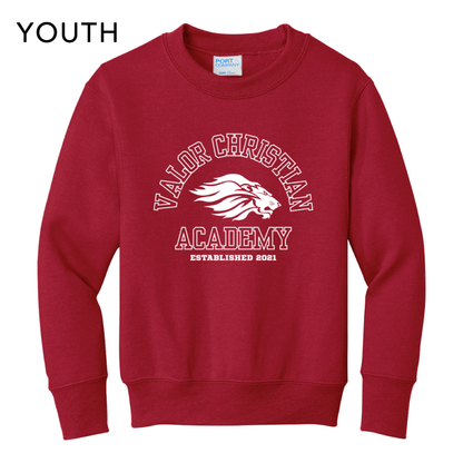Arched Valor Crewneck Sweatshirt (Red)