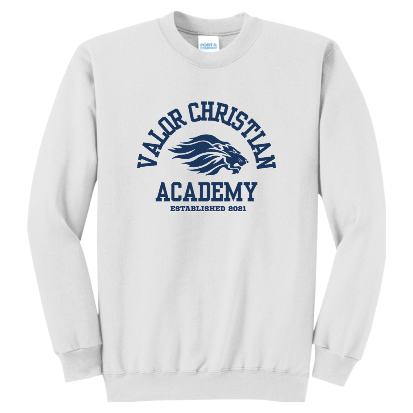 Arched Valor Crewneck Sweatshirt (White)