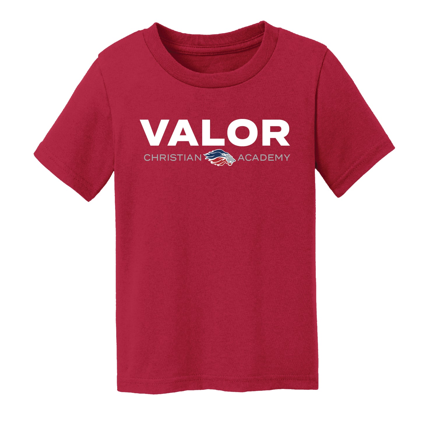 Simple Valor Short Sleeve T-Shirt (Red/White) - TODDLER