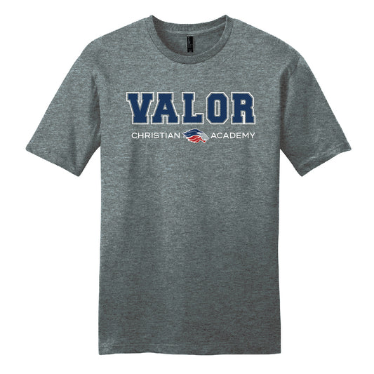 Collegiate Valor Short Sleeve T-Shirt (Gray/Navy)