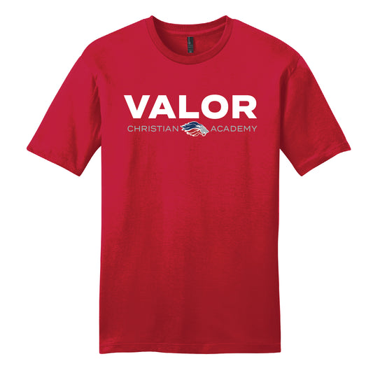 Simple Valor Short Sleeve T-Shirt (Red/White)