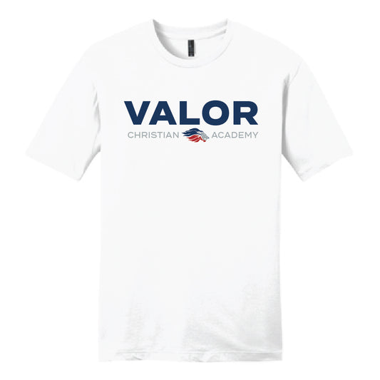 Simple Valor Short Sleeve T-Shirt (White/Navy)