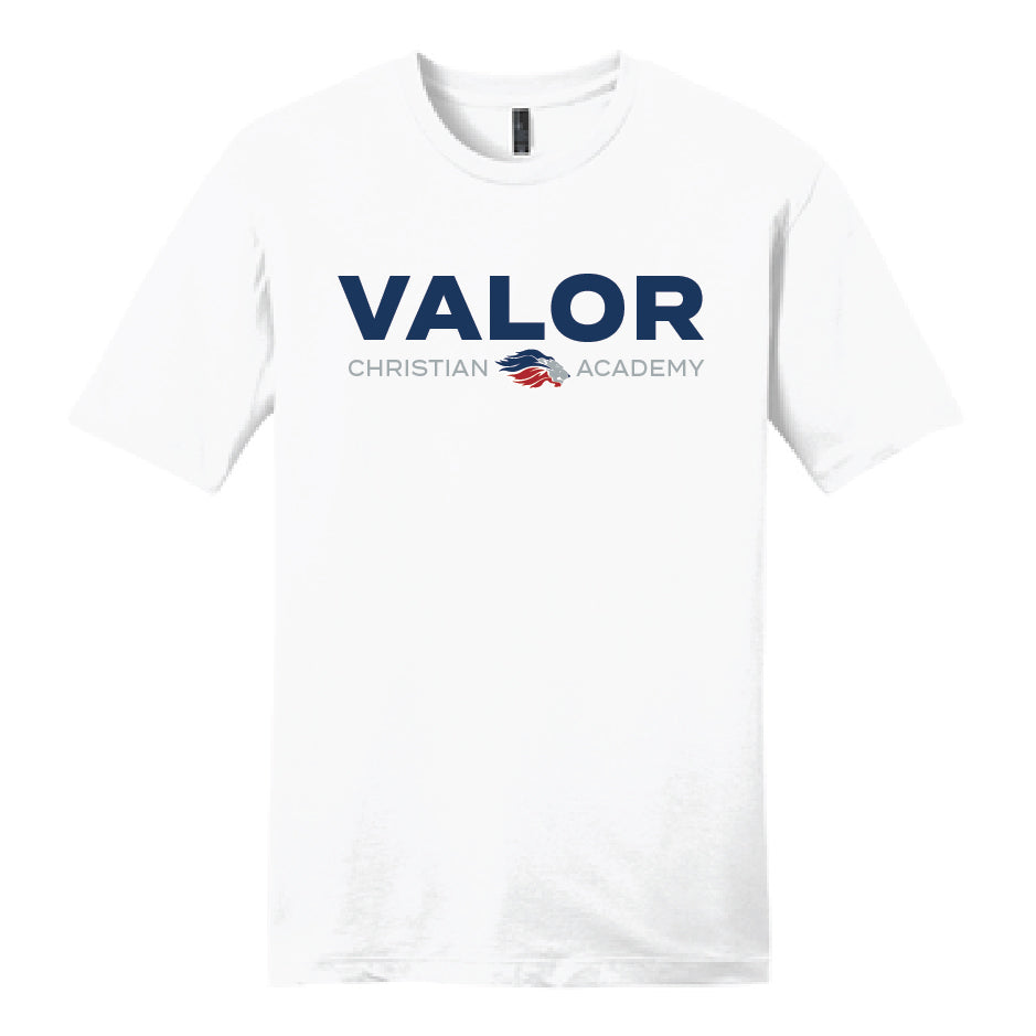 Simple Valor Short Sleeve T-Shirt (White/Navy)