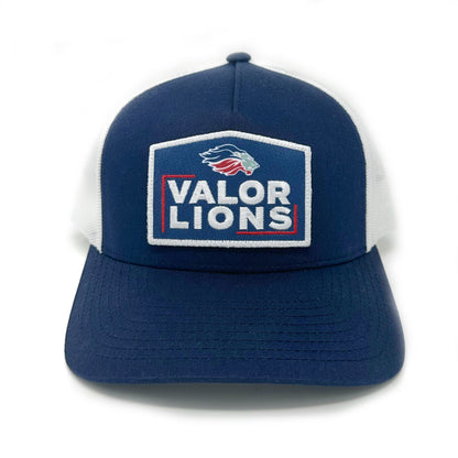 Valor Lions Box Patch Hat (Navy/White)