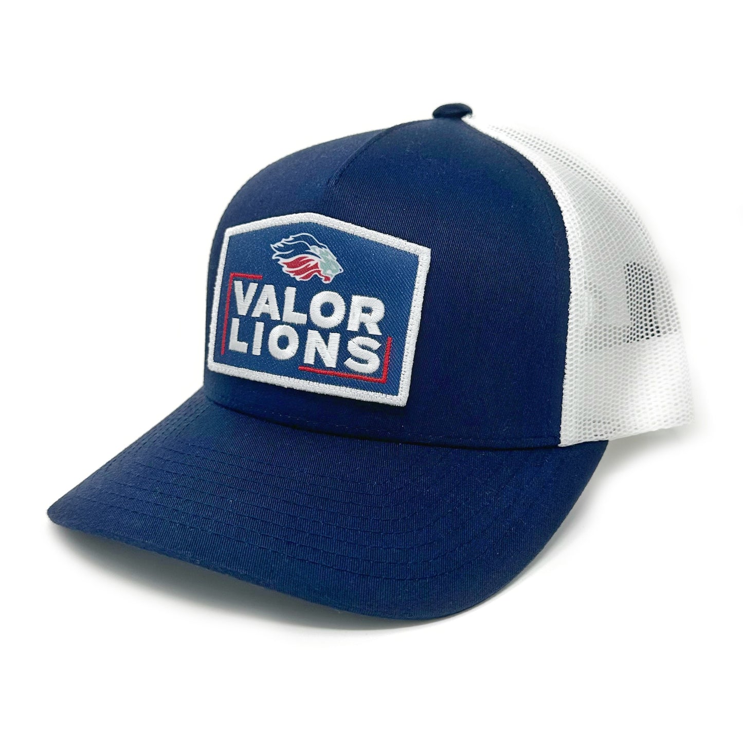 Valor Lions Box Patch Hat (Navy/White)