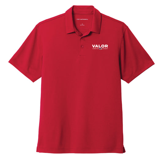 Valor Pique Polo (Red)