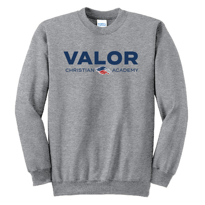 Simple Valor Crewneck Sweatshirt (Gray/Navy)