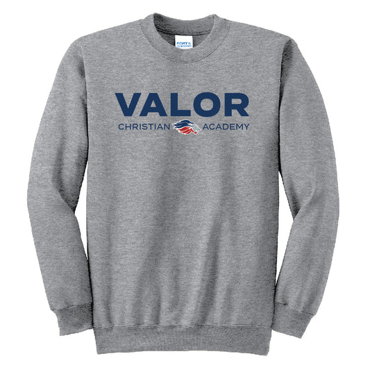 Simple Valor Crewneck Sweatshirt (Gray/Navy)