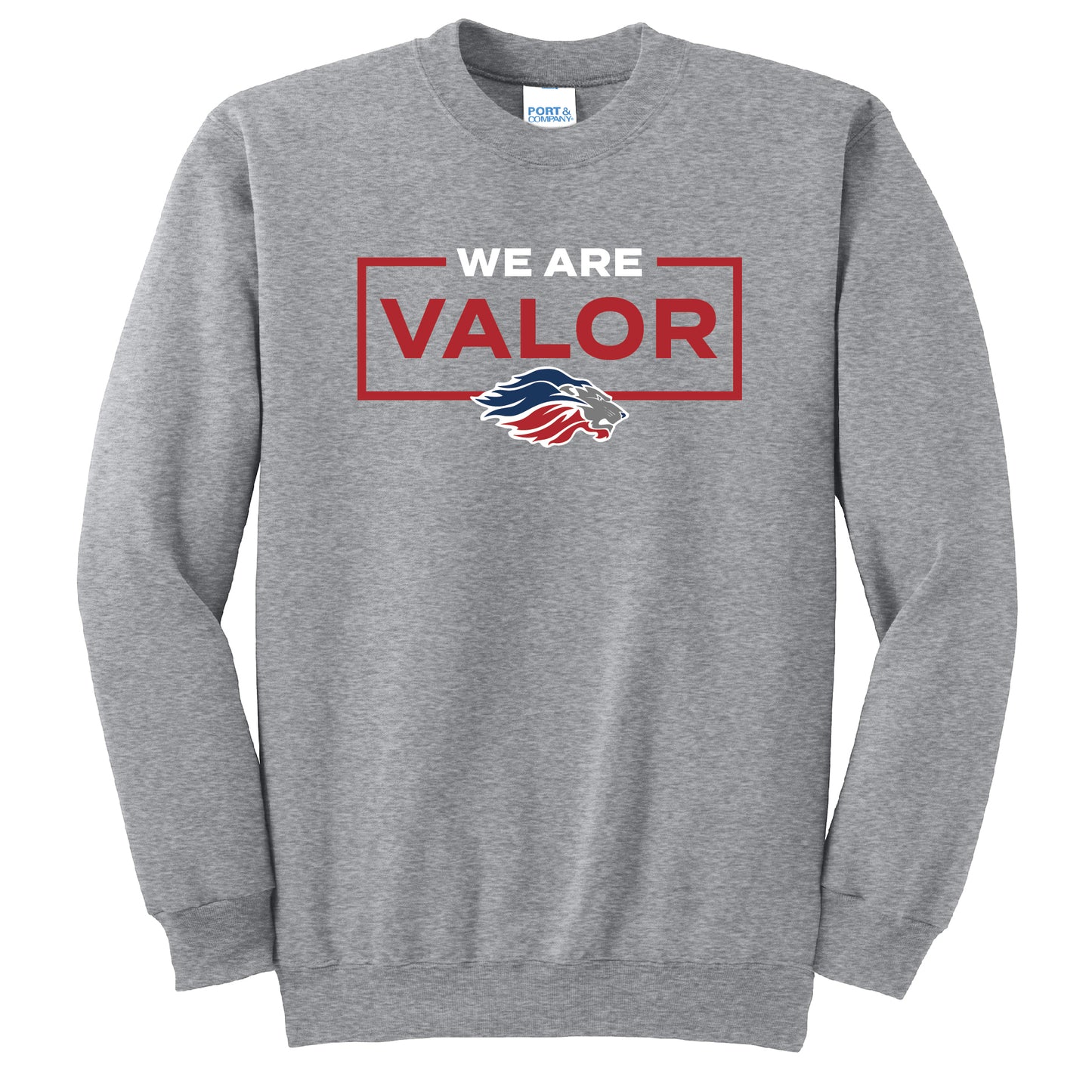 We Are Valor Crewneck Sweatshirt (Gray)