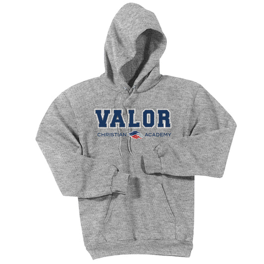 Collegiate Valor Hoodie Sweatshirt (Gray/Navy)