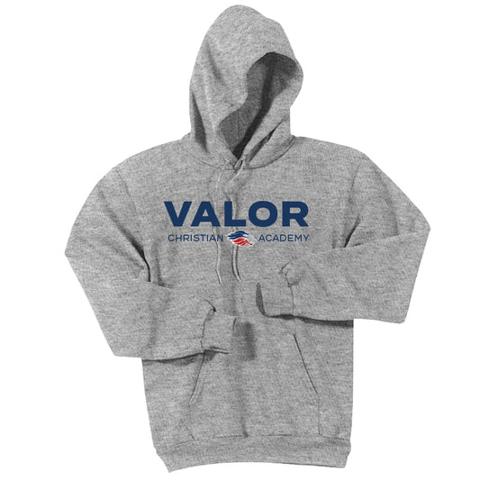 Simple Valor Hoodie Sweatshirt (Gray/Navy)