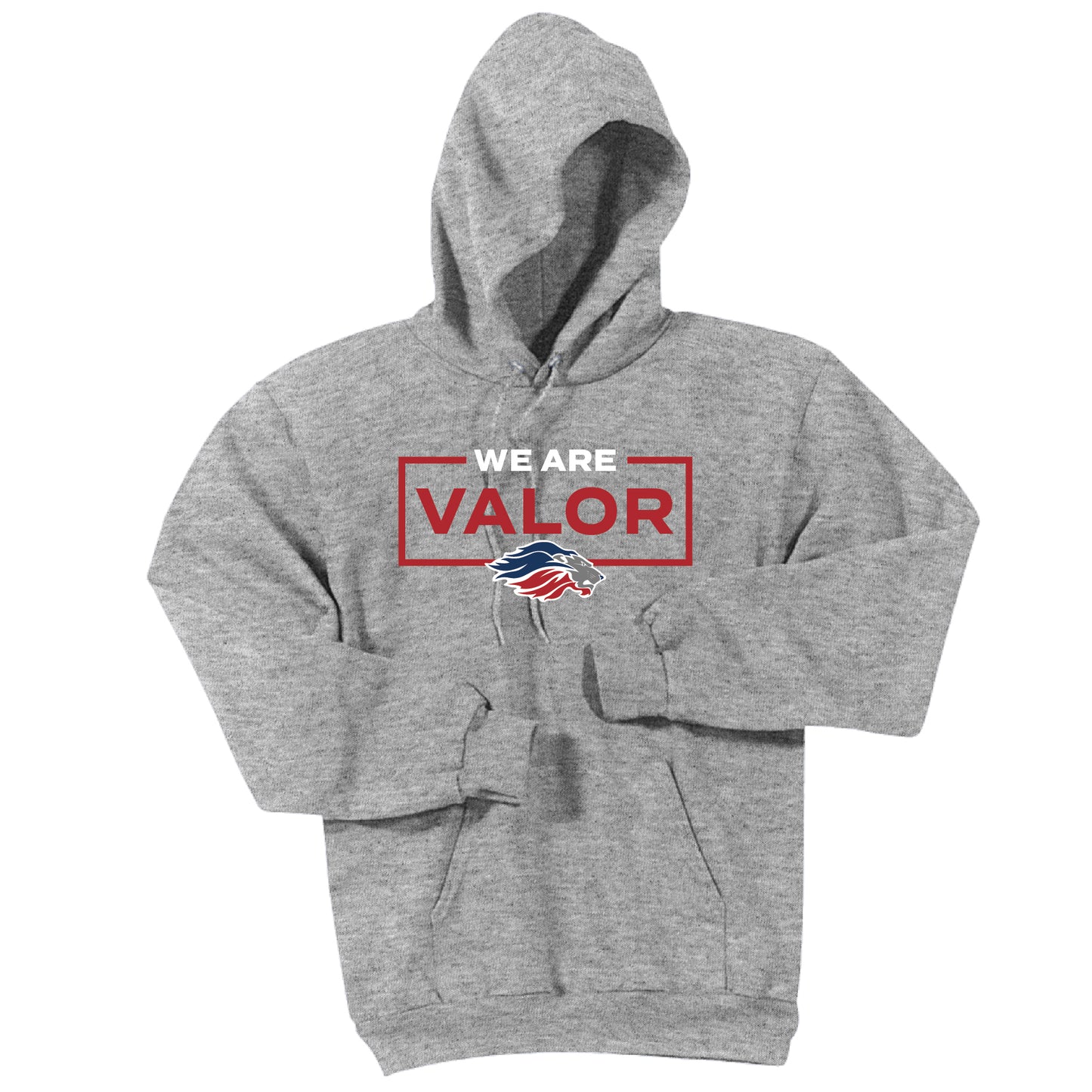 We Are Valor Hoodie Sweatshirt (Gray)