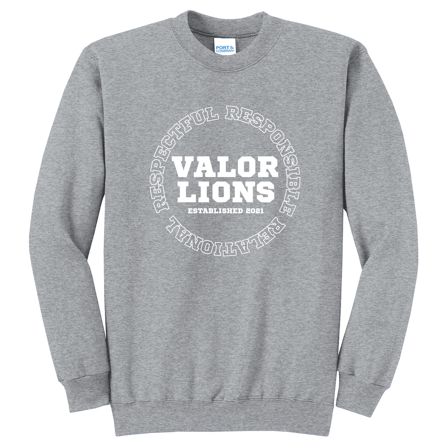 R3 Block Crewneck Sweatshirt (Gray)