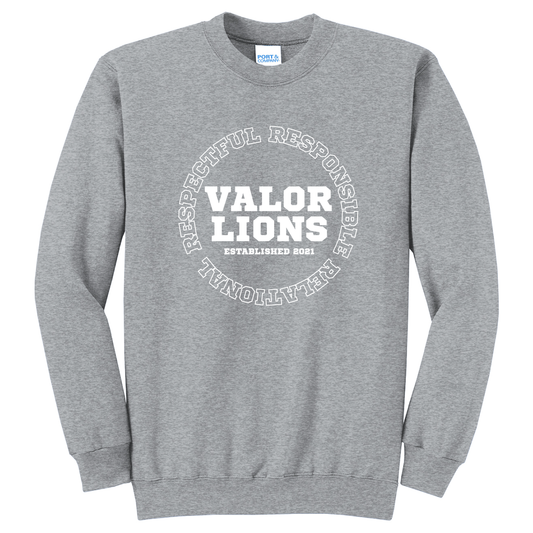 R3 Block Crewneck Sweatshirt (Gray)
