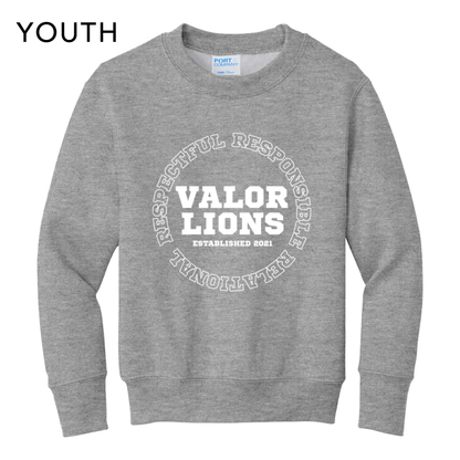 R3 Block Crewneck Sweatshirt (Gray)