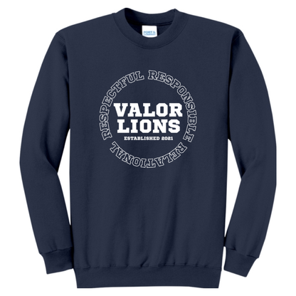 R3 Block Crewneck Sweatshirt (Navy)