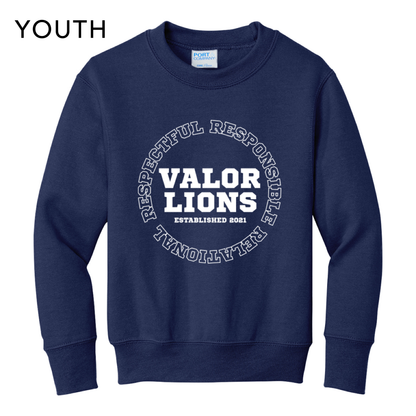 R3 Block Crewneck Sweatshirt (Navy)
