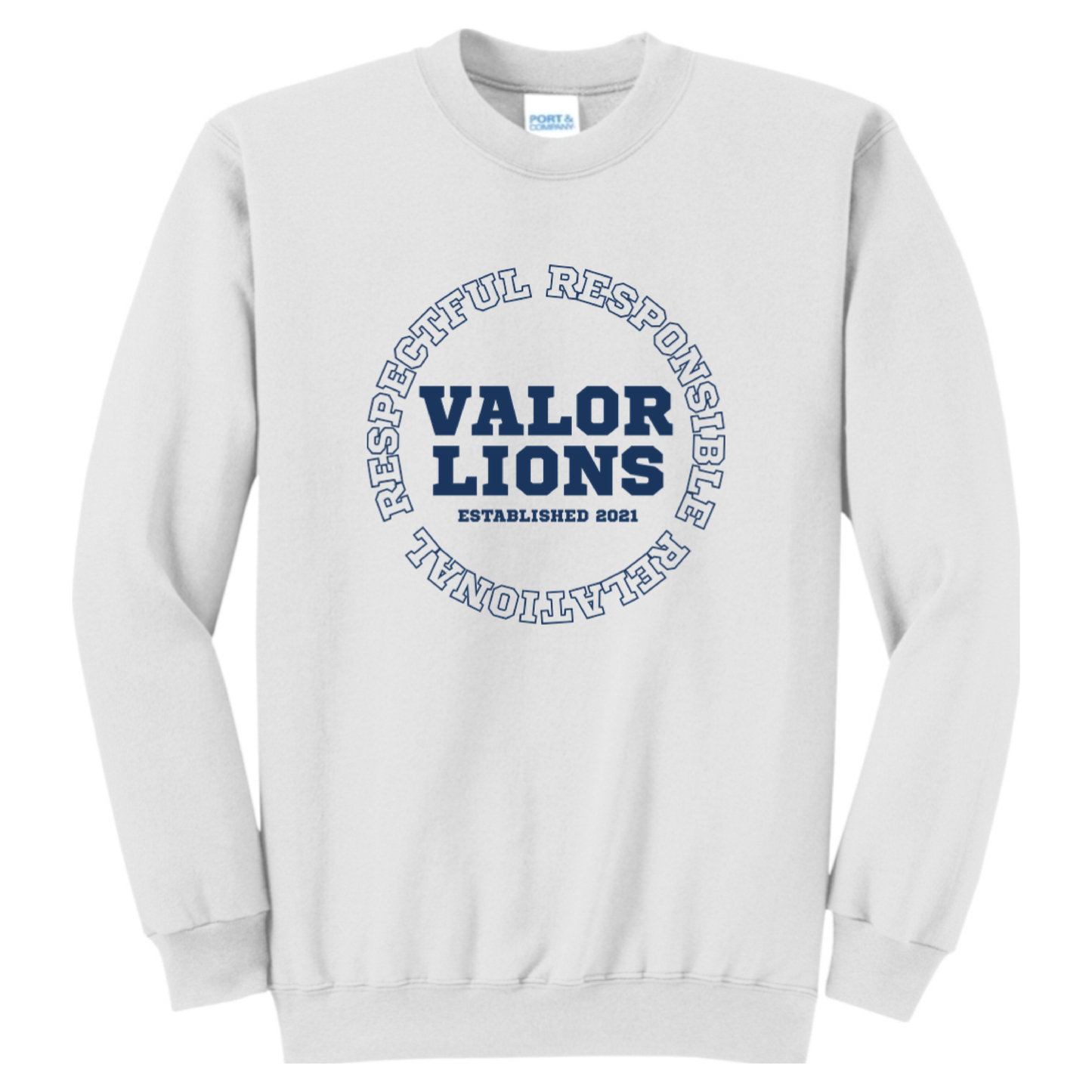 R3 Block Crewneck Sweatshirt (White)