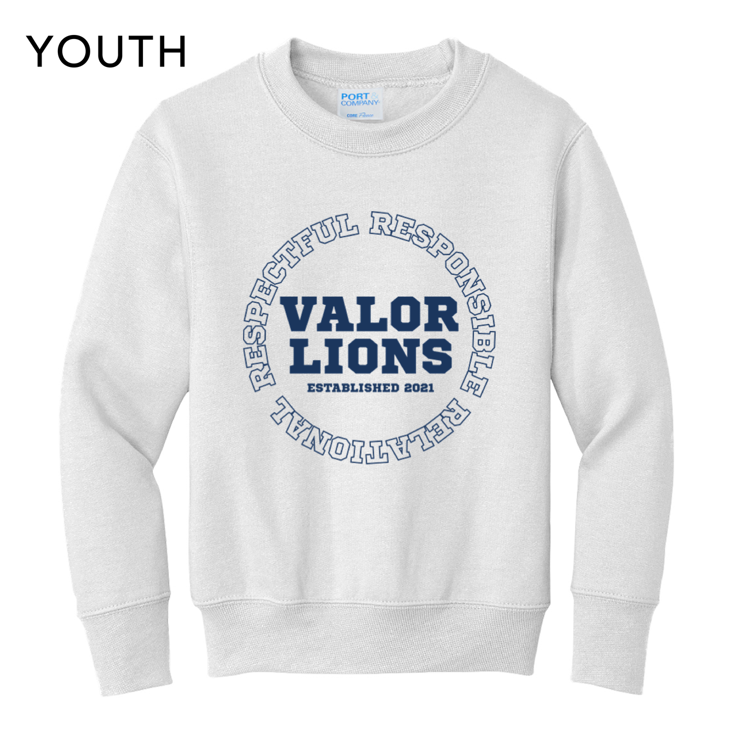 R3 Block Crewneck Sweatshirt (White)