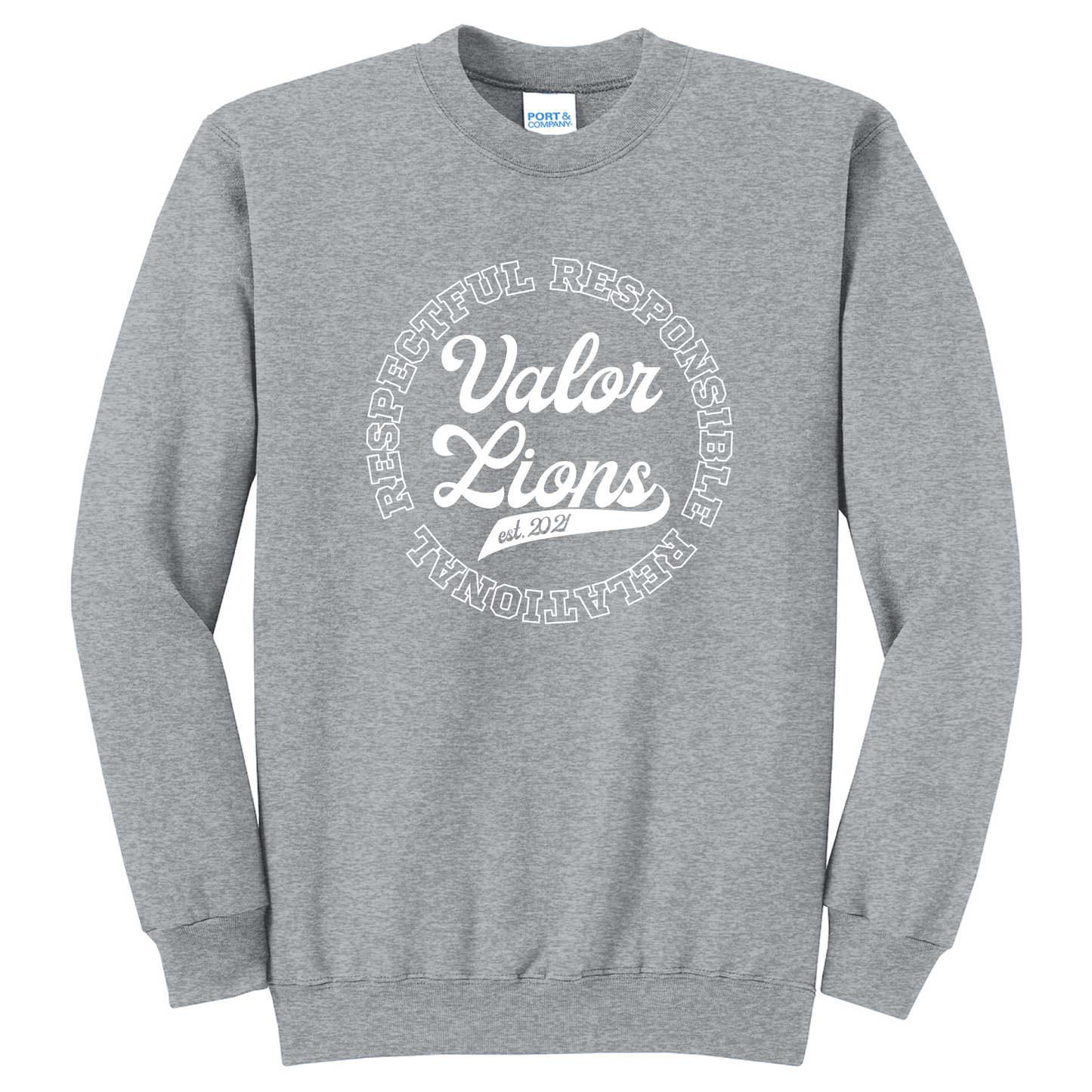 R3 Script Crewneck Sweatshirt (Gray)