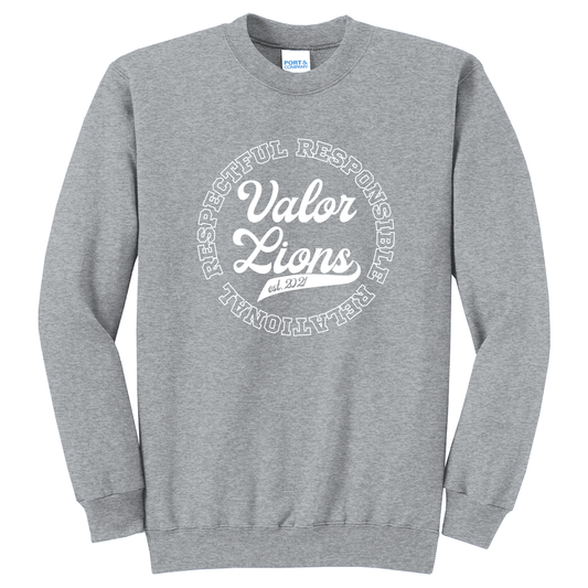 R3 Script Crewneck Sweatshirt (Gray)