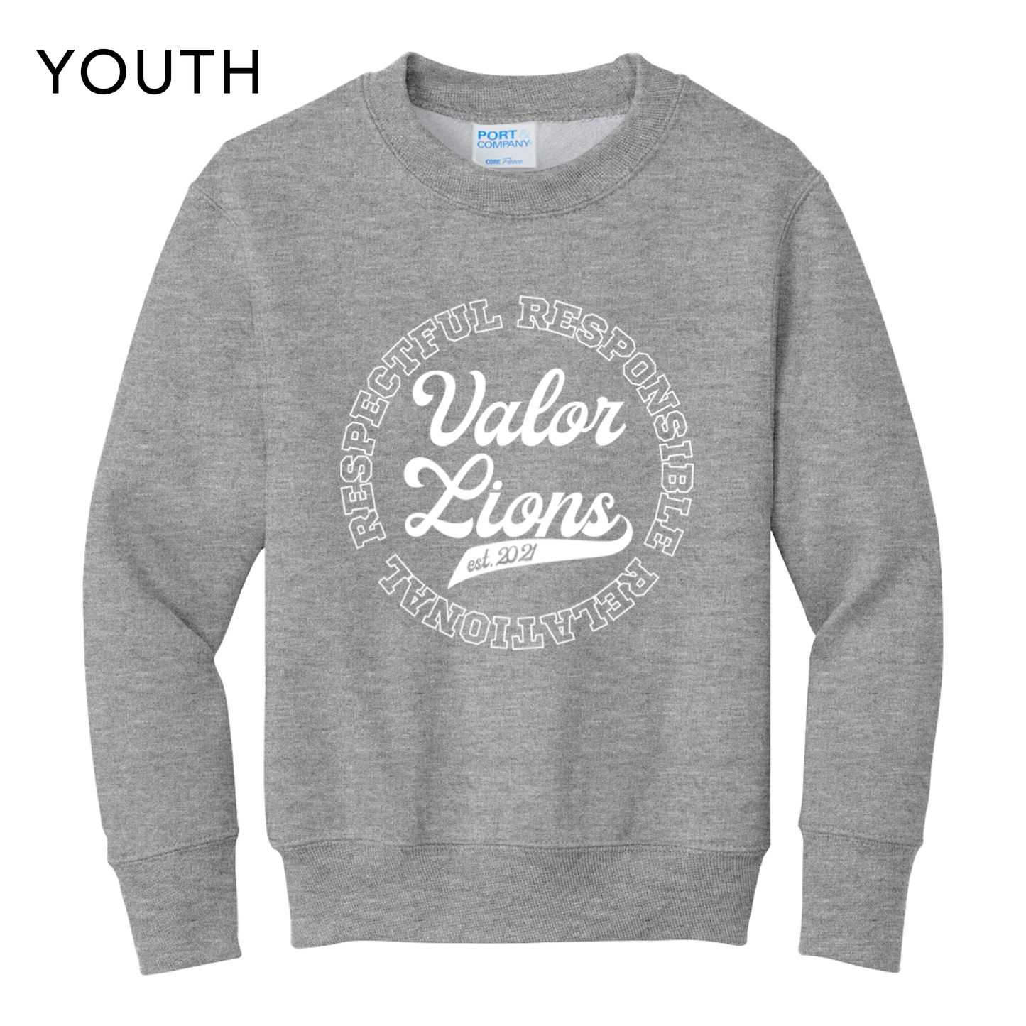 R3 Script Crewneck Sweatshirt (Gray)