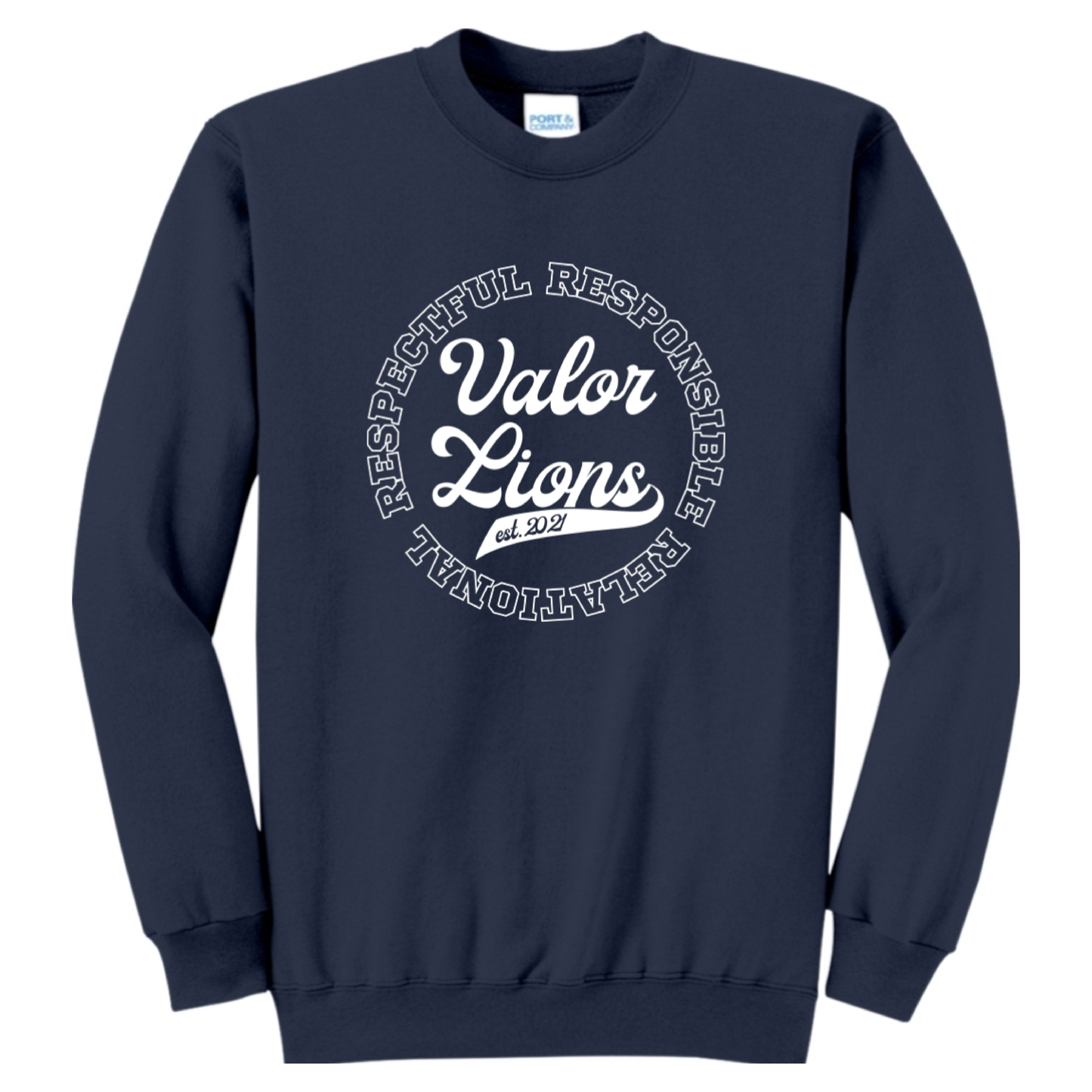 R3 Script Crewneck Sweatshirt (Navy)