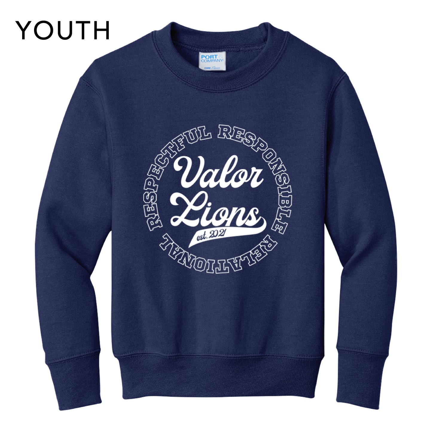 R3 Script Crewneck Sweatshirt (Navy)