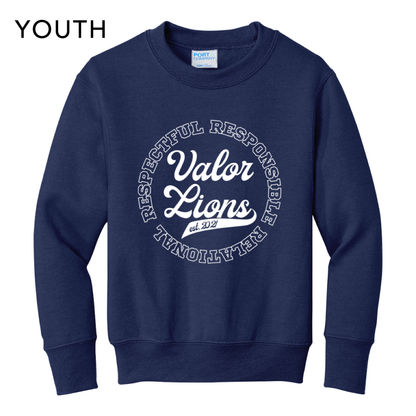 R3 Script Crewneck Sweatshirt (Navy)