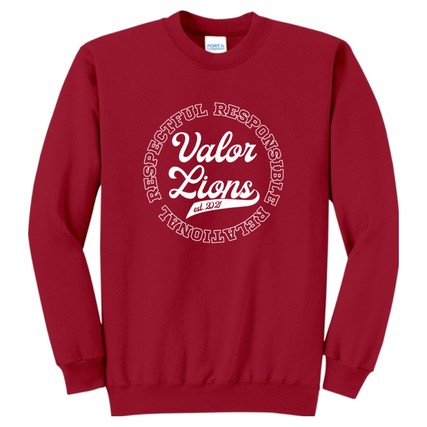 R3 Script Crewneck Sweatshirt (Red)