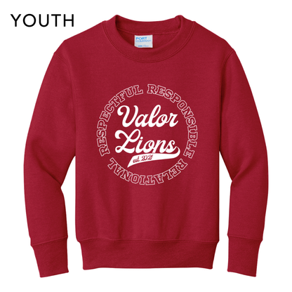 R3 Script Crewneck Sweatshirt (Red)