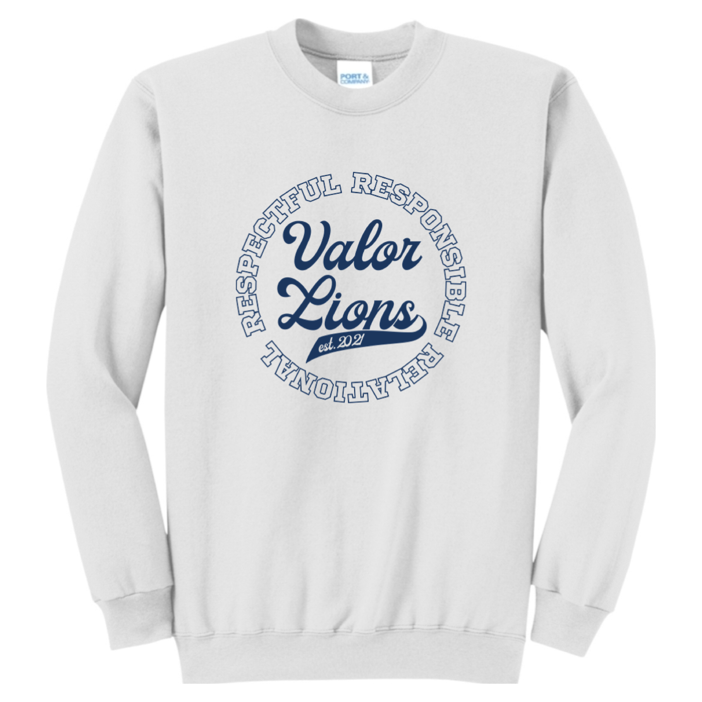 R3 Script Crewneck Sweatshirt (White)