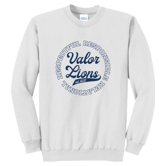 R3 Script Crewneck Sweatshirt (White)