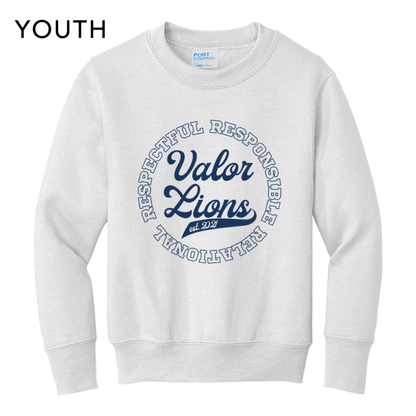 R3 Script Crewneck Sweatshirt (White)