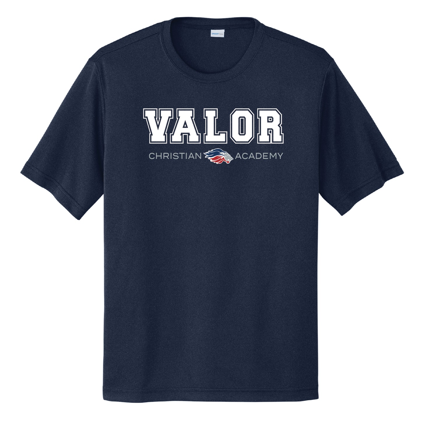 Collegiate Valor DryFit Style Shirt (Navy/White)