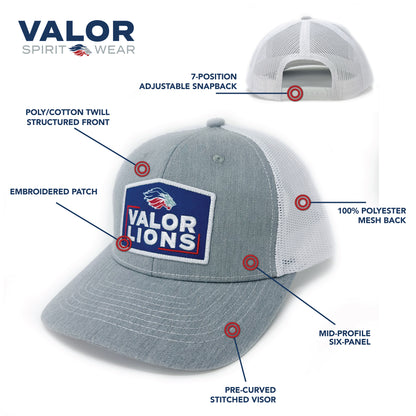 Valor Lions Box Patch Hat